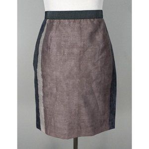 ANN TAYLOR LOFT Gray Dip Dyed Straight Pencil Formal Skirt Size 2 EUC